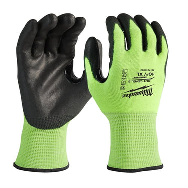 Milwaukee handsker Hi-Vis gul touch cut 3/C str 10 - 1