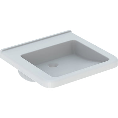 Geberit Renova Comfort Square håndvask 550 x 525 x 155 mm hvid porcelæn KeraTect - 1