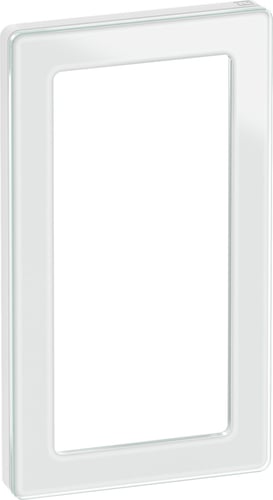 LK FUGA PURE designramme glas for 2-modul indsatse hvid - 1