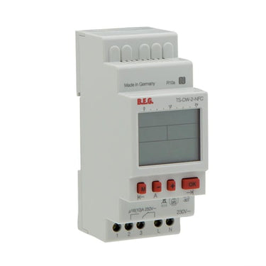 TS-DW-2-NFC Kontaktur 1 kanal ON/OFF 16A Digitalt uge-ur kan programmeres via Android. - 1