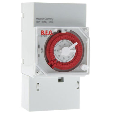 TS-AD4 Kontaktur Analog 24-timers timer 1 kanal 70 timers gangreserve. - 1