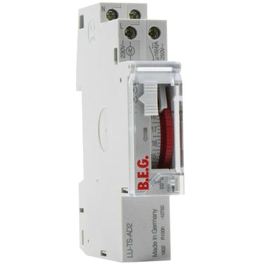 TS-AD2 Kontaktur Analog 24-timers timer 1 kanal 100 timers gangreserve. - 1