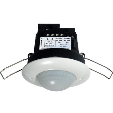 PD2-M-2C-12-48V-3A-i Tilstedeværelsessensor 2C hvid 10m 12-4 2 kanal ON/OFF 12-48V AC/DC Ø10m/h2,5m indbygning. - 1