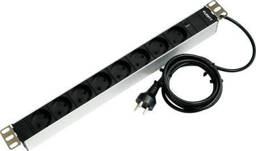 Powerpanel 19" 8x230V/glimlampe / EDB (DK) - 1