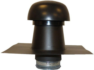 SabetoFLEX ventilationshætte 0-9° Ø125 sort stål - 1