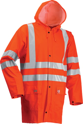Regnjakke flammehæmmende Hi-Viz Microflex orange str XS - 1
