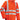 Regnjakke flammehæmmende Hi-Viz Microflex orange str S - 1