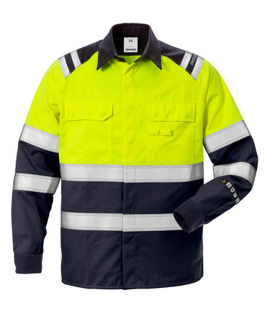 Flame HiVis Skjort 124309 Gul/Marine M - 1
