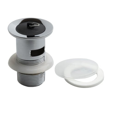 Unite bundventil med sort prop 1 1/4" forkromet - 1