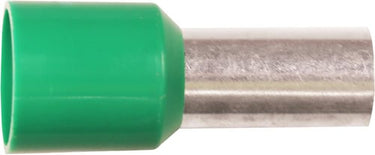 Isoleret terminalrør A6-12ETT 6mm² L12 Grøn - 1