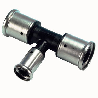 Henco pres tee PVDF reduceret 50 x 32 x 50 mm - 1