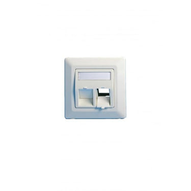 Dataudtag Eurofit 30Gr. for 2x keystone hvid - 1