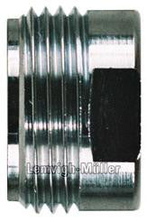 Unite overgangsstykke muffe/nippel 1/2" x 3/4" til opvaskemaskine - 1