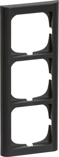FUGA ramme Softline 63 3 modul koksgrå - 1