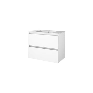 Sanibell Basicline grebsfri møbelsæt 80x46cm hvid højglans - 1