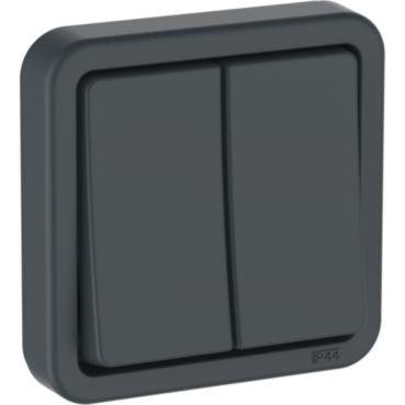 OPUS® 74 afbryder krone IP44 antracitgrå - 1