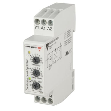 Niveauforstærkerrelæ 1 niveau 24VAC/DC m/timer DIN-skinne 8A relæ B: 18mm - 1