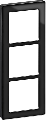LK FUGA PURE designramme glas 3 modul sort - 1