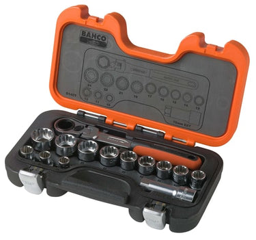 Bahco topnøglesæt 1/2" 14 dele 10-24mm - 1