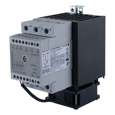 3-polet Solid State Relæ M-version med overvågning Udg 3x600volt/3x65Amp Indg 5-32VDC M blæser Ext Forsyning 24VDC - 1