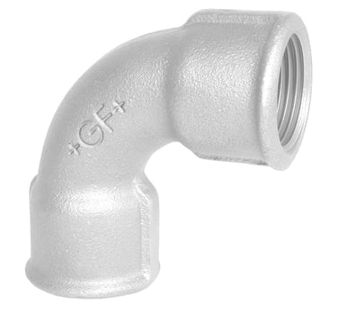 Bøjning 90° galvaniseret kort muffe/muffe 1 1/4 - 1