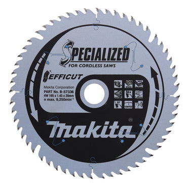 Makita TCT Rundsavsklinge 165X20mm 56T Effi - 1