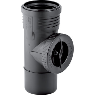 Geberit Silent-PP renserør 90° Ø110mm med dæksel - 1