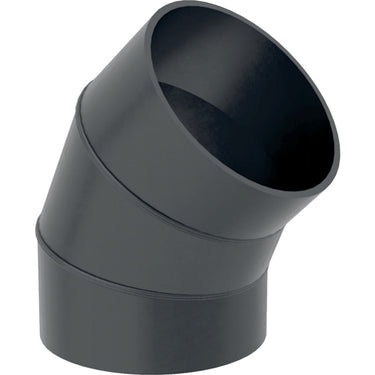Geberit PEH bøjning 45° 315mm sort - 1