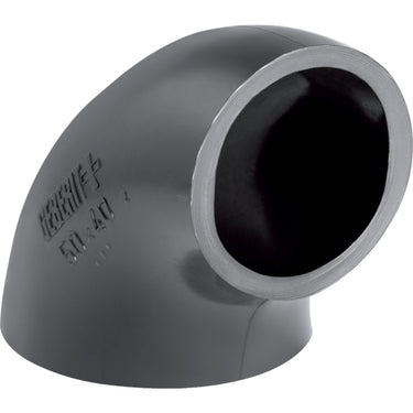 Geberit PEH bøjning 90° 63x50mm sort - 1