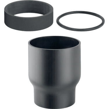 PEH tilslutningsstykke Geberit 56-70 mm krympemf/tætn sort - 1