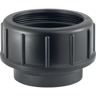 PEH forskruning Geberit 63 mm omløber/gevind studs sort - 1