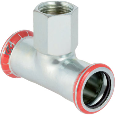 Geberit Mapress t-stykke FZ 35mmx3/4"35mm muffe/muffe - 1