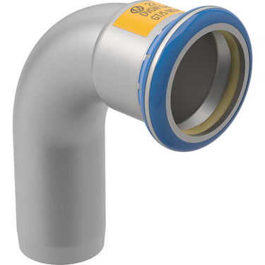 Geberit Mapress bøjning rf m/ nippelende (gas) 90° d=18mm - 1