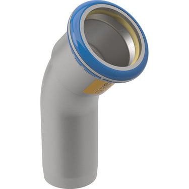 Geberit Mapress bøjning rf m/ nippelende (gas) 45° d=35mm - 1