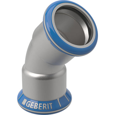Geberit Mapress bøjning rf 45° 35mm muffe/muffe - 1