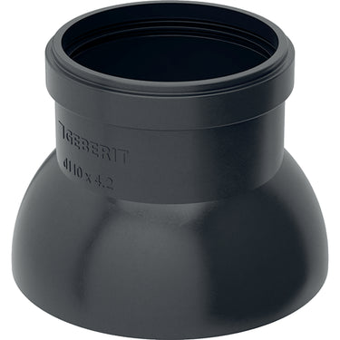 PEH udluftningshætte Geberit ø125 mm sort - 1