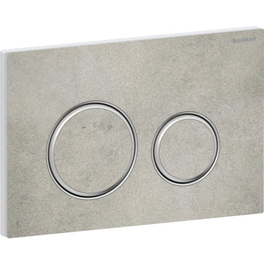 Geberit Sigma21 betjeningsplade krom/beton - 1