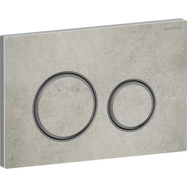 Geberit Sigma21 betjeningsplade sort krom/beton - 1