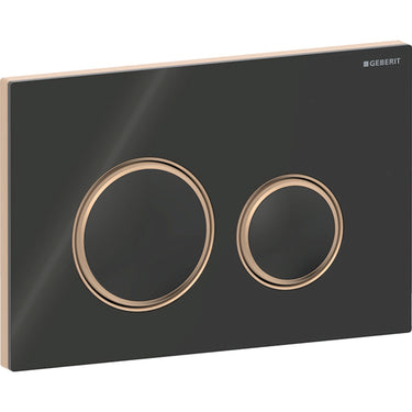 Geberit Sigma21 betjeningsplade rødguld/sort - 1
