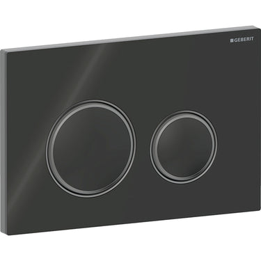 Geberit Sigma21 betjeningsplade sort krom/sort - 1