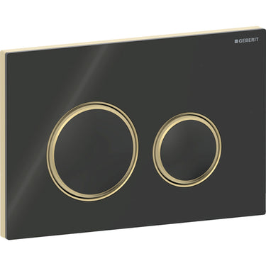 Geberit Sigma21 betjeningsplade messing/sort - 1