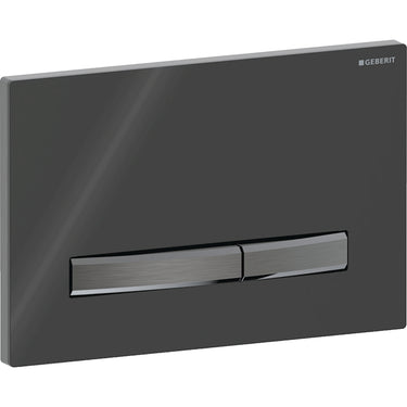 Geberit Sigma50 betjeningsplade sort krom/dyb sort - 1