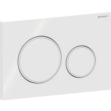 Geberit Sigma20 betjeningsplade Alpin-hvid mat - 1