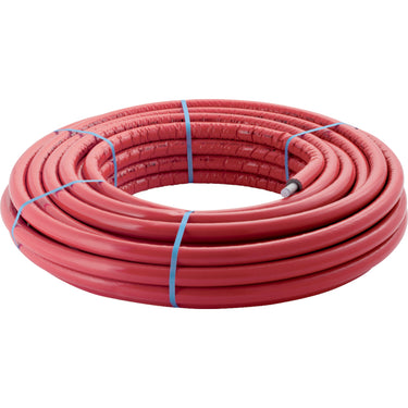 Geberit systemrør ML rundt præ-isoleret D=20mm isolering=6mm længde=50m rød - 1