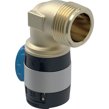 Geberit FlowFit bøjning 90° 25mmx3/4" blyfri rødgods - 1