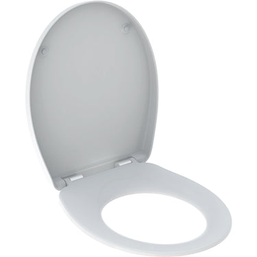 Geberit Bastia toiletsæde m/låg soft close duroplast blank - 1
