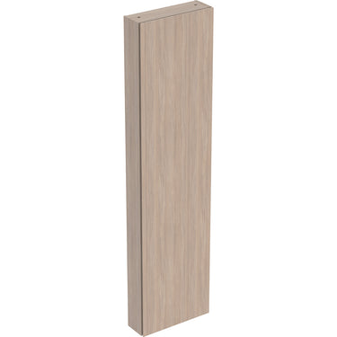 Geberit Icon højskab 450 x 150 x 1800 mm 1 låge eg natur højkomprimeret trelags-spånplade melamin træstruktur - 1