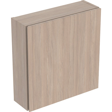 Geberit Icon overskab 450 x 150 x 467 mm 1 låge eg natur højkomprimeret trelags-spånplade melamin træstruktur - 1