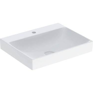 Geberit ONE håndvask 60 x 48 cm m/hanehul hvid/KeraTect - 1