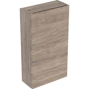 Geberit Renova Plan sideskab 390 x 170 x 760 mm 1 låge nøddetræ højkomprimeret trelags-spånplade struktureret folie - 1